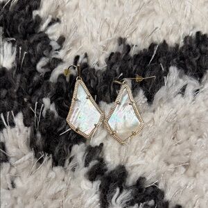 Kendra Scott Iridescent White Earrings